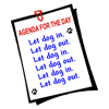 Agenda For The Day, Pick Kids Up, Drop Kids Off, Etc