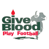 Give Blood, Play Football T-Shirt Design