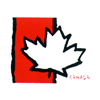 Canadian maple leaf stylized